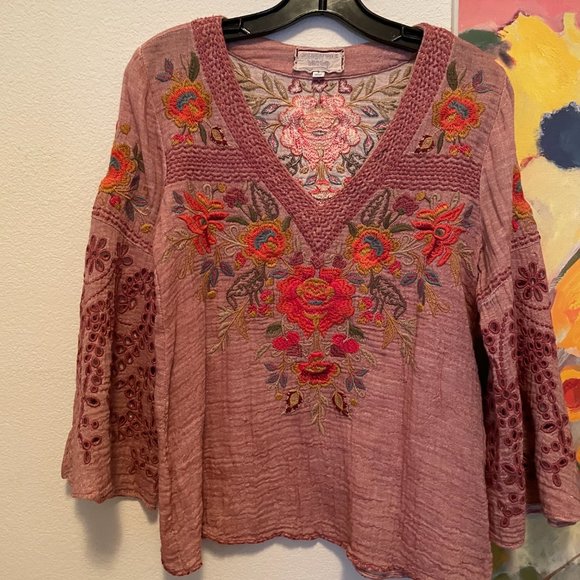 JOHNNY WAS VIOLETTE SWING BLOUSE - Picture 4 of 7